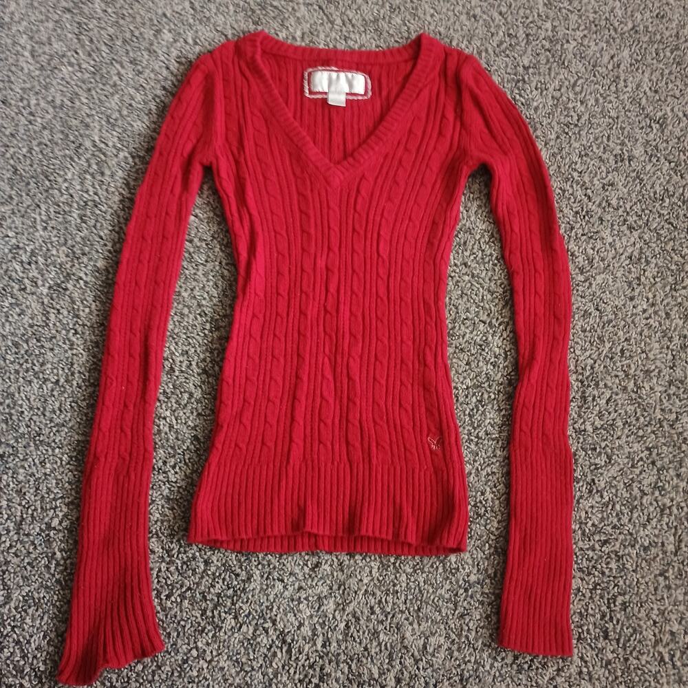 American Eagle Vintage Y2K 2000s Sweater Baby Doll XS Mall Preppy Bella Swan